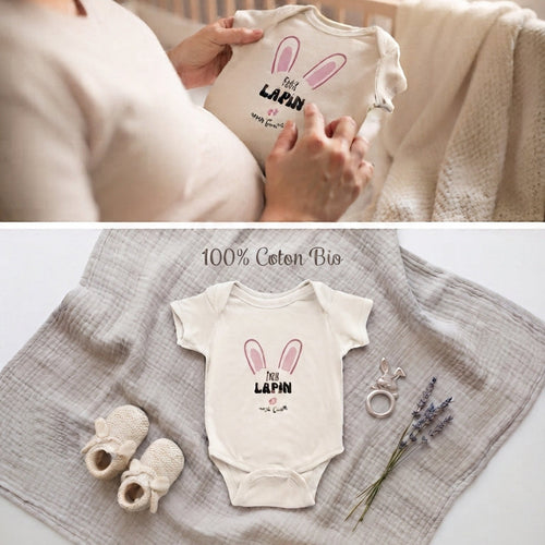 Body Bébé Annonce Grossesse - Petit Lapin Arrive Bientôt