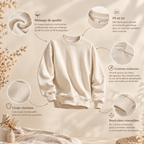 Sweat-shirt Maman personnalisé imprimé toile de jouy