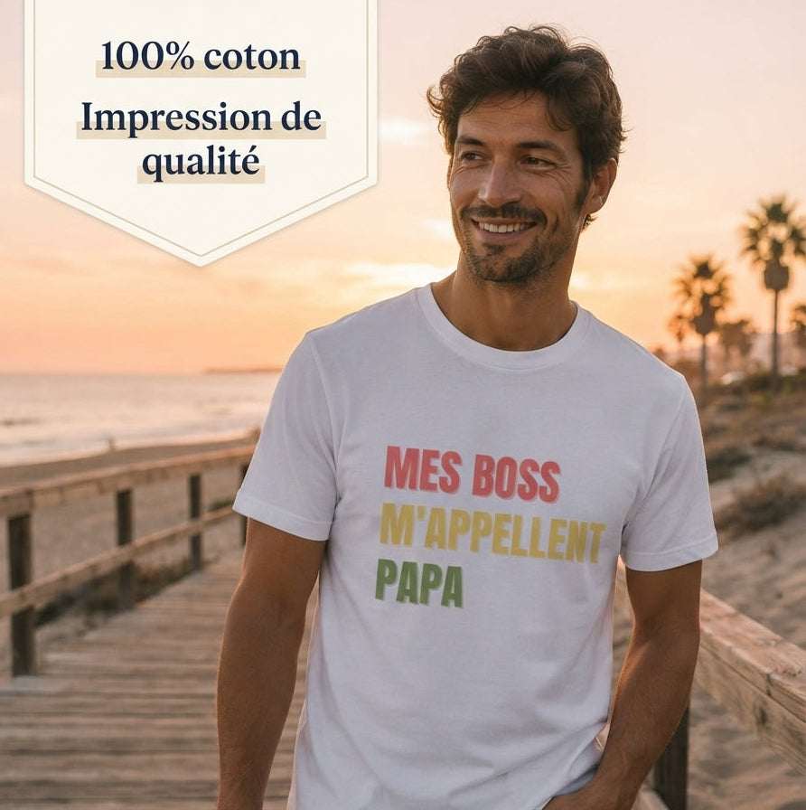 T-Shirt – 'Mes Boss M'appellent Papa'