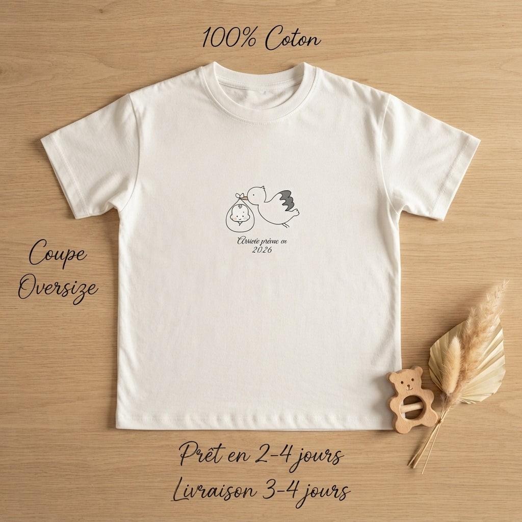 Tshirt pour annonce grossesse en couple - vendu à l'unité