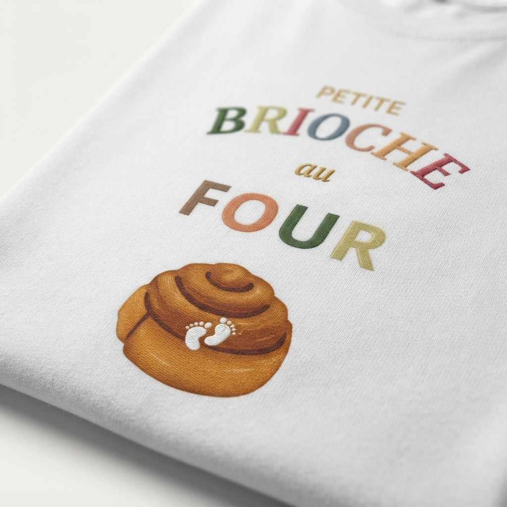 Tshirt d'annonce de grossesse " Brioche "