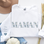 Sweat-shirt Maman personnalisé imprimé toile de jouy