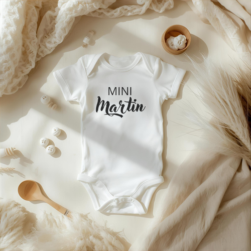 Body pour bébé personnalisé- nom de famille