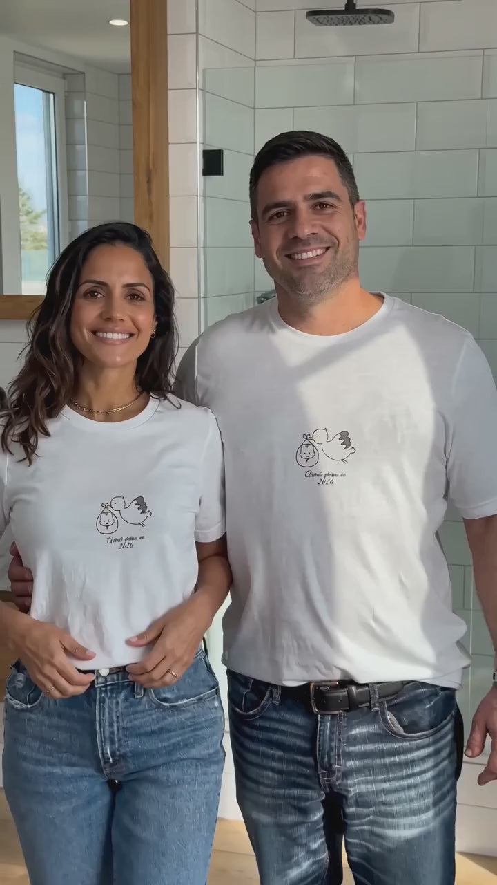 Tshirt pour annonce grossesse en couple - vendu à l'unité