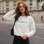 pull jeune maman à fleurs